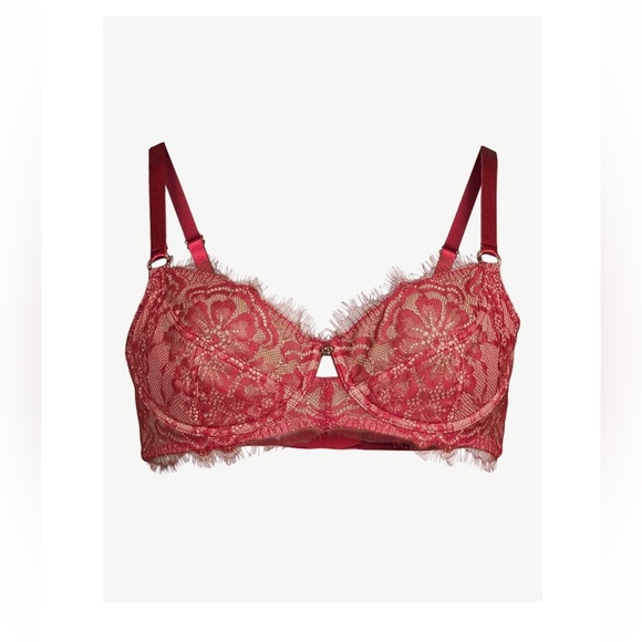 Sofía Intimates by Sofia Vergara Women’s Eyelash Lace Balconette Bra - Picture 4 of 7